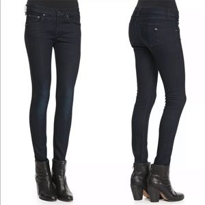 Rag + Bone Skinny Stretch Jeans in Olive Harrow